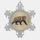 Kodiak-Beer Tin Sneeuwvlok Ornament (Voorkant)