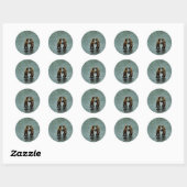 Kodiak-bruin beer ronde sticker (Vel)