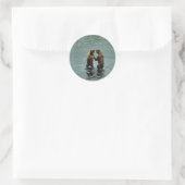 Kodiak-bruin beer ronde sticker (Tas)