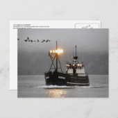 Kodiak, Crab Boat in de Nederlandse haven, Alaska Briefkaart (Voorkant / Achterkant)
