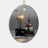 Kodiak, Crab Boat in de Nederlandse haven, Alaska Keramisch Ornament (Rechts)