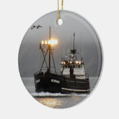 Kodiak, Crab Boat in de Nederlandse haven, Alaska Keramisch Ornament (Links)