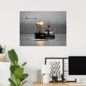 Kodiak, Crab Boat in de Nederlandse haven, Alaska Poster (Thuiskantoor)