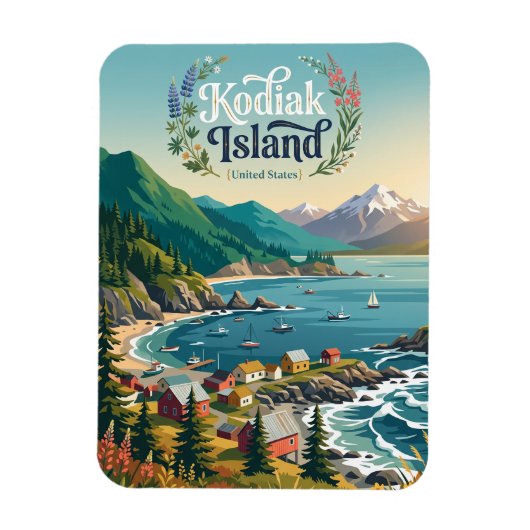 Kodiak-eiland Alaska Magneet (Verticaal)
