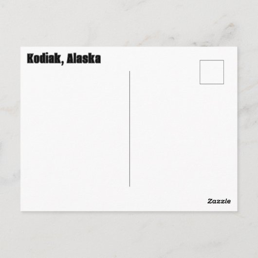 Kodiak High Country Briefkaart (Achterkant)
