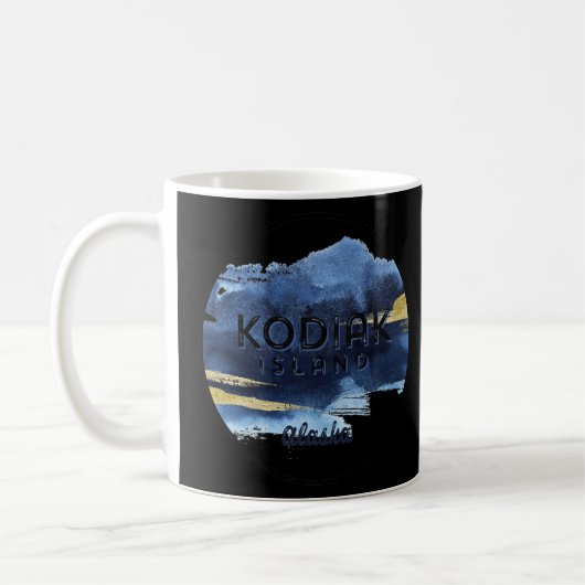 Kodiak Island Alaska Waterverf Design Traveler Koffiemok (Links)