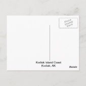 Kodiak Island Vist het Briefkaart van Boats (Achterkant)