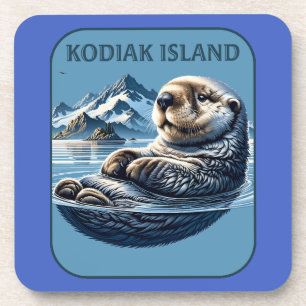 Kodiak Island Zee Otter Alaska Bier Onderzetter