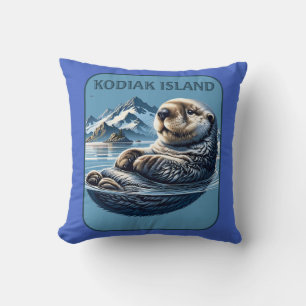 Kodiak Island Zee Otter Alaska Kussen
