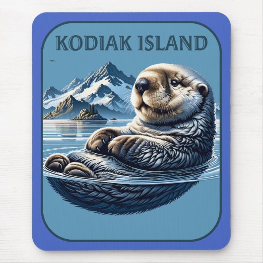 Kodiak Island Zee Otter Alaska Muismat (Voorkant)