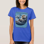 Kodiak Island Zee Otter Alaska T-shirt (Voorkant)