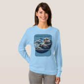 Kodiak Island Zee Otter Alaska T-shirt (Voorkant volledig)