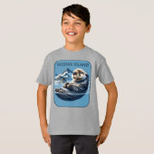 Kodiak Island Zee Otter Alaska T-shirt (Voorkant volledig)