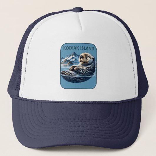 Kodiak Island Zee Otter Alaska Trucker Pet (Voorkant)