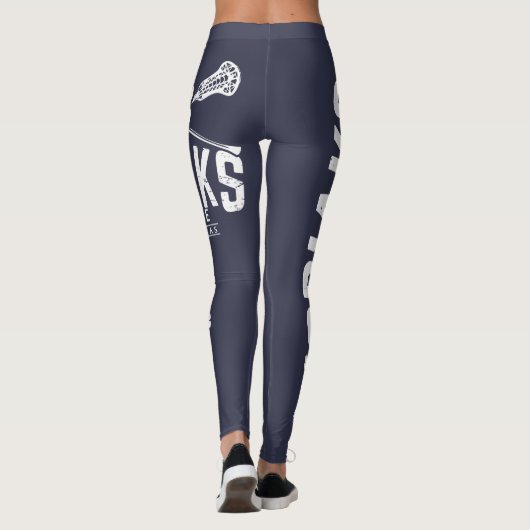 Kodiak Lacrosse - Blauwe Leggings (Achterkant)