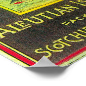 Kodiak Salmon Can LabelKodiak Island, AK Poster (Hoek)