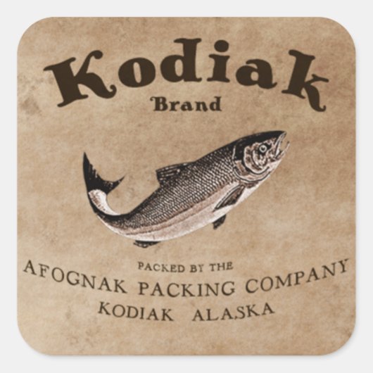  Kodiak Salmon Label (Voorkant)