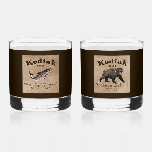 Kodiak Salmon Label (Beer) Whisky Glas (Achterkant)