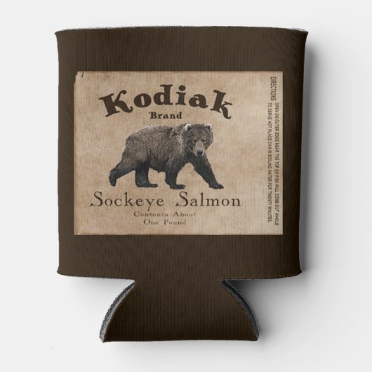  Kodiak Salmon Label Blikjeskoeler (Voorkant)