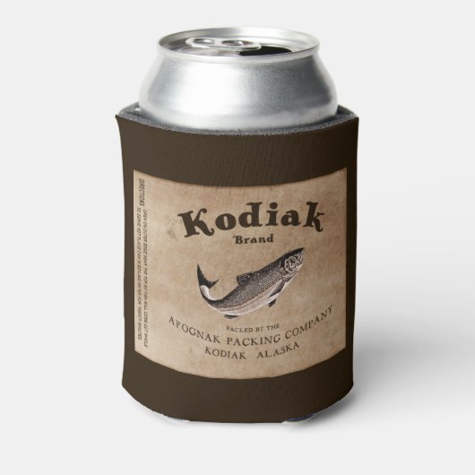  Kodiak Salmon Label Blikjeskoeler (Blikje Achterkant)