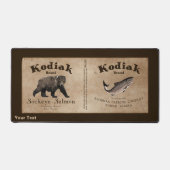  Kodiak Salmon Label Bureaumat (Voorkant)