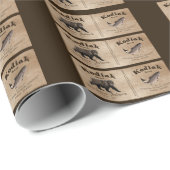  Kodiak Salmon Label Cadeaupapier (Rol Hoek)