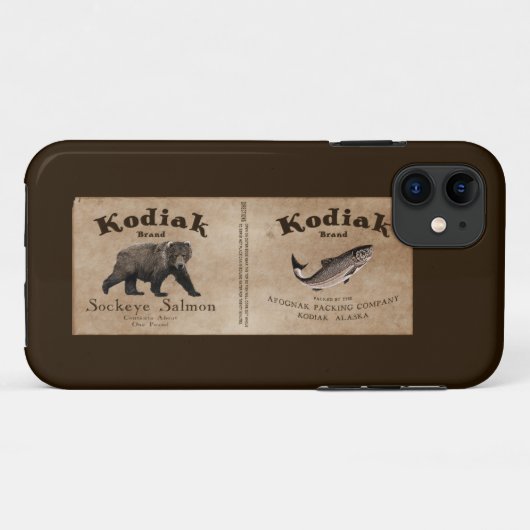 Kodiak Salmon Label Case-Mate iPhone Case (Achterkant (horizontaal))