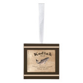Kodiak Salmon Label Decoratie (Rechts)