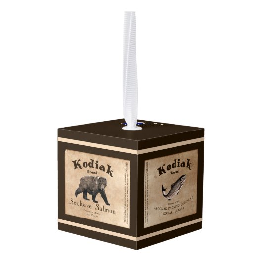  Kodiak Salmon Label Decoratie (Achter hoekig)