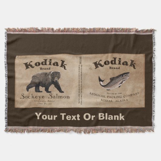  Kodiak Salmon Label Deken (Voorkant)