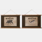 Kodiak Salmon Label Hanging Tapestry Hangend Wandkleed (Dubbel)