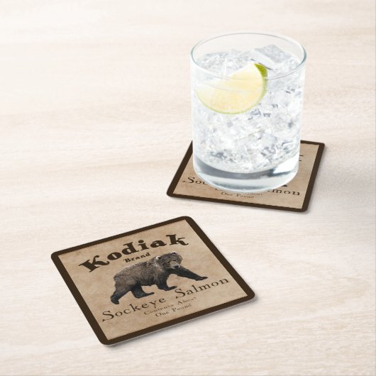  Kodiak Salmon Label Kartonnen Onderzetters (Insitu)