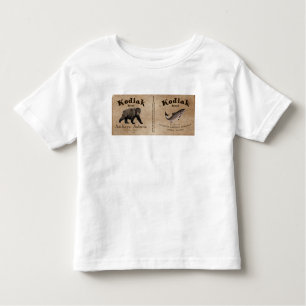 Kodiak Salmon Label Kinder Shirts