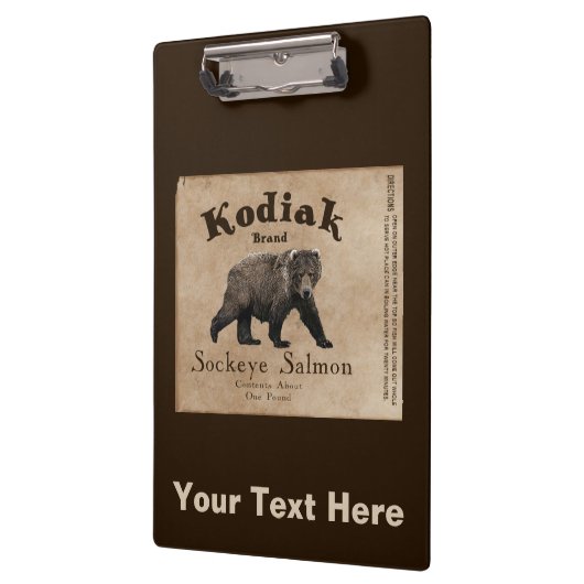  Kodiak Salmon Label Klembord (Links)