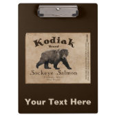  Kodiak Salmon Label Klembord (Voorkant)