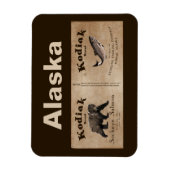  Kodiak Salmon Label Magneet (Verticaal)