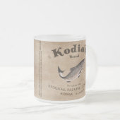  Kodiak Salmon Label Matglas Koffiemok (Voorkant rechts)