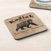  Kodiak Salmon Label Onderzetter (Linkerzijde)