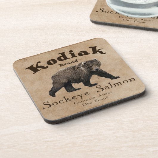  Kodiak Salmon Label Onderzetter (Linkerzijde)