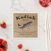 Kodiak Salmon Label Servetten (Insitu)