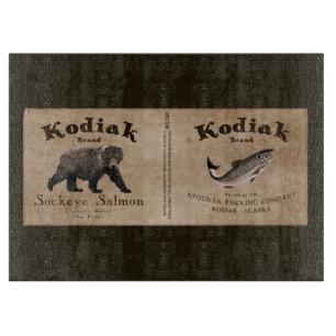  Kodiak Salmon Label Snijplank