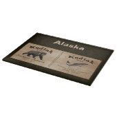  Kodiak Salmon Label Snijplank (Hoek)