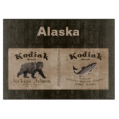  Kodiak Salmon Label Snijplank (Voorkant)