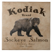  Kodiak Salmon Label Tegeltje (Voorkant)