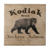 Kodiak Salmon Label Tegeltje (Voorkant)