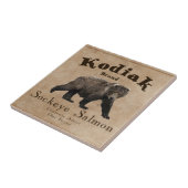 Kodiak Salmon Label Tegeltje (Zijkant)