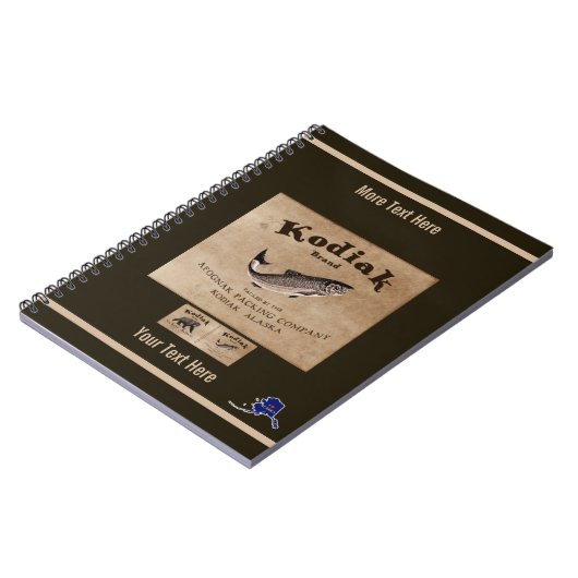 Kodiak Salmon Label (vis) Notitieboek (Linkerzijde)