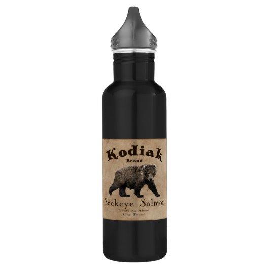  Kodiak Salmon Label Waterfles (Links)