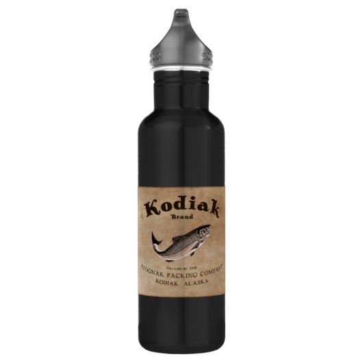  Kodiak Salmon Label Waterfles (Rechts)