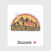 Kodiak Station, Alaska Sticker (Vel)
